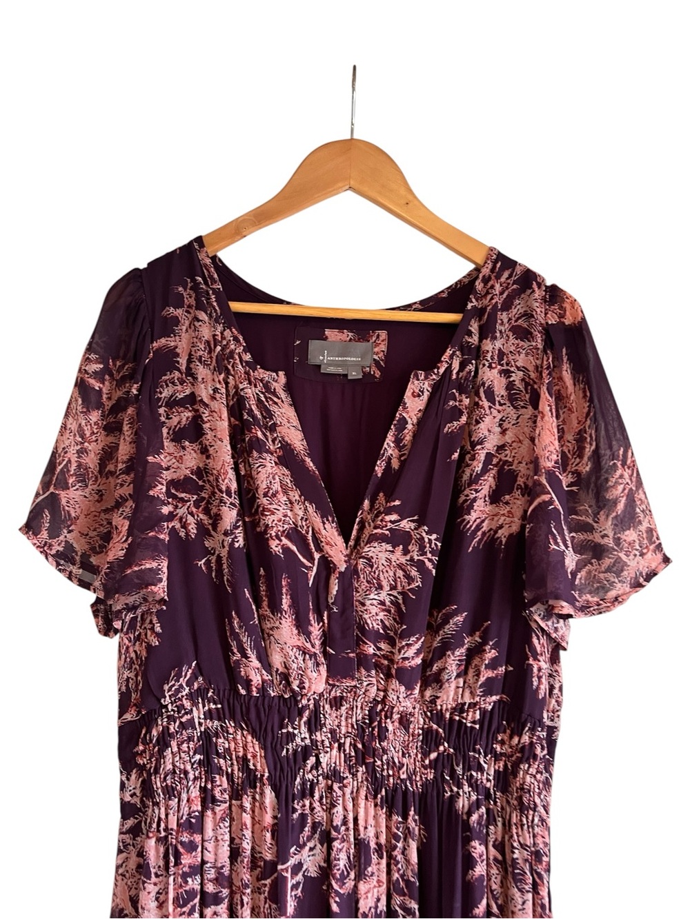 Anthropologie Somerset Maxi Dress floral Chiffon Edition XL excellent condition - Picture 6 of 16